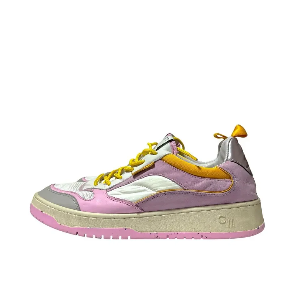 ONCEPT Porto Sneakers White Orchid Pink Leather W Size 11.5 Mod 031 Playoff S24